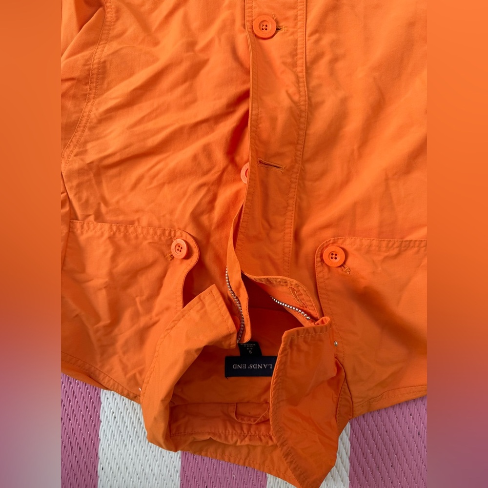 Lands' End Orange Jacket size 6/8